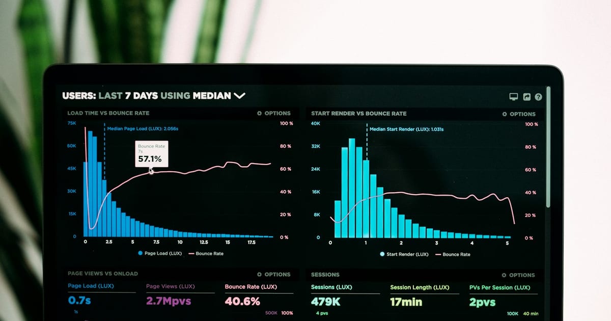 Grafici e statistiche su un laptop: per giudicare un tipster serve uno storico lungo, non una manciata di schedine
